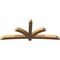 Ekena Millwork Davenport Timber Gable Bracket, Western Red Cedar, 108"W x 45"H x 5 1/2"D x 5 1/2"F, 10/12 Pitch GBW108X45X0606DAV00SWR - alternate 5